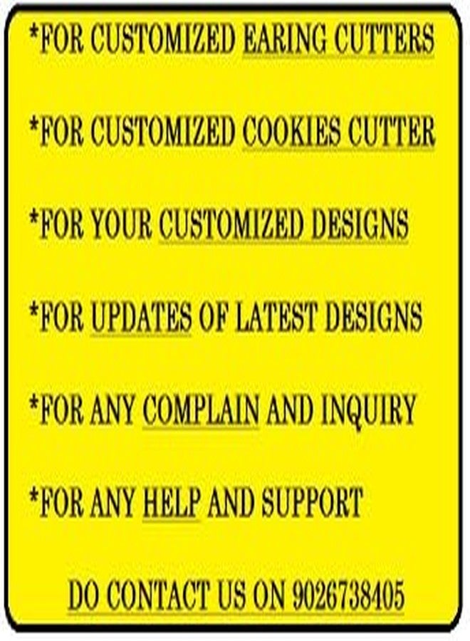 A1 3D Prints Polymer Clay Earing Cutters, Embossing Clay Tools, Earring Making Jewellery Tools, DIY, Set of 9 pcs - Image 4