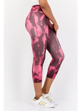 Reebok Women Sportswear Fit Training Capri Leggings, Multicolor  - Image 3