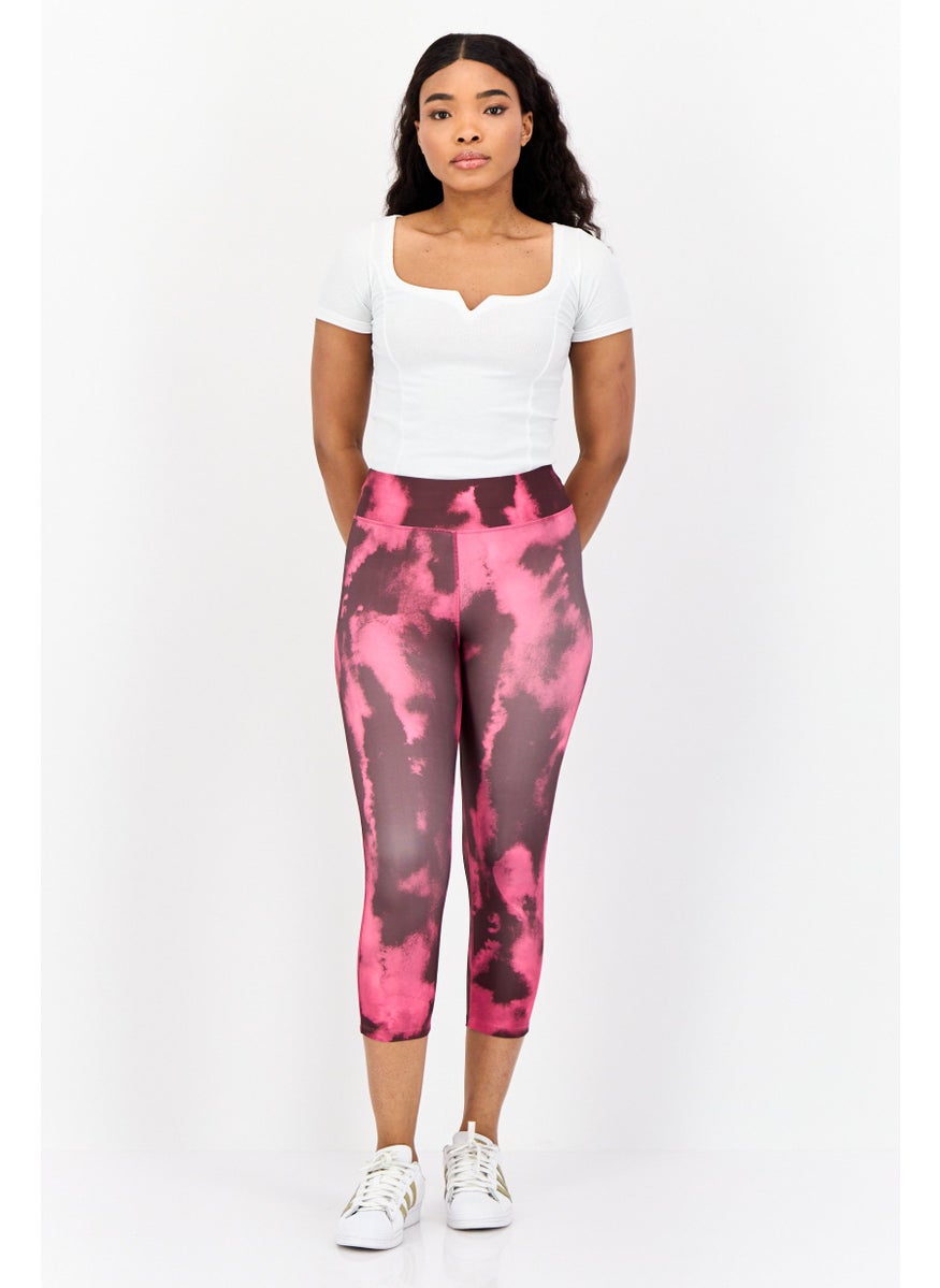 Reebok Women Sportswear Fit Training Capri Leggings, Multicolor  - Image 2
