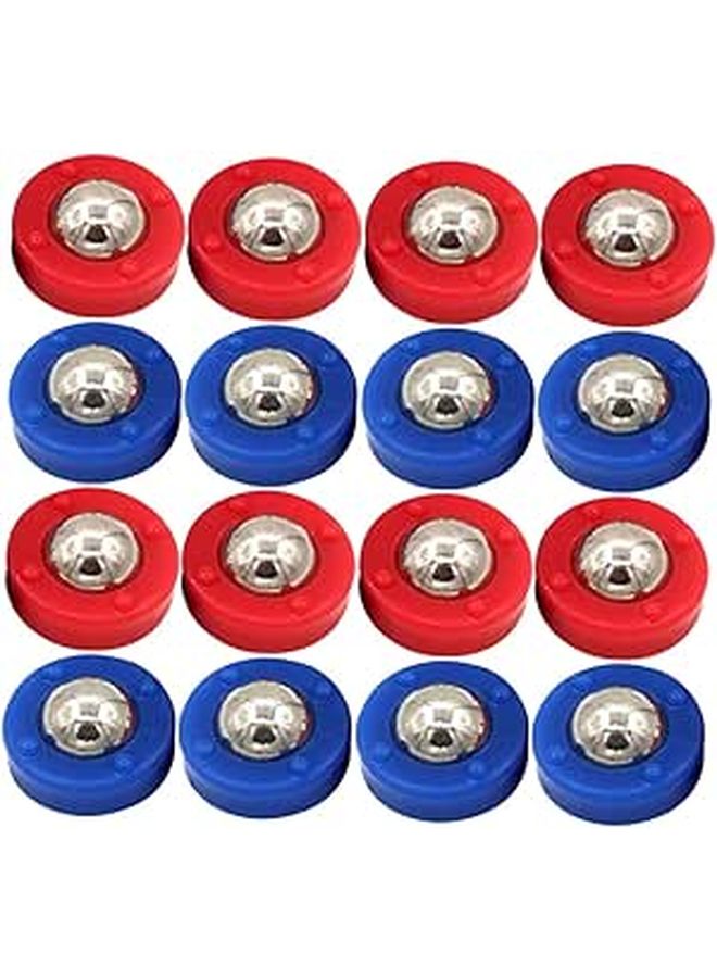 GIOIO 20-Piece Shuffleboard Accessory Set - Replacement Pucks Rollers High-Quality Durable Performance Materials Home Tournament Game Use Gift