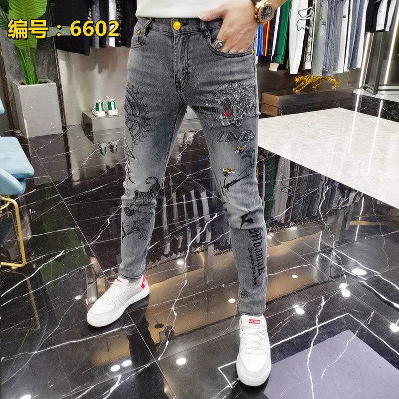 Unisex Casual Daily Denim Jeans - Image 1