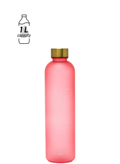 Prickly Pear DAY 1L Water Tracking Bottle - Pink