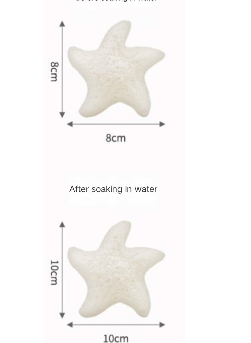 Natural baby bath sponge newborn baby wash face rub bath bath flutter cotton - Image 3