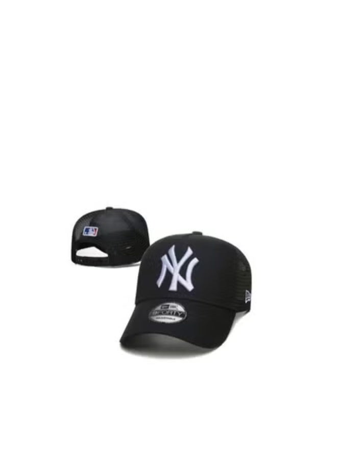 New Era NY Yankees Black Mesh Back Snapback Cap