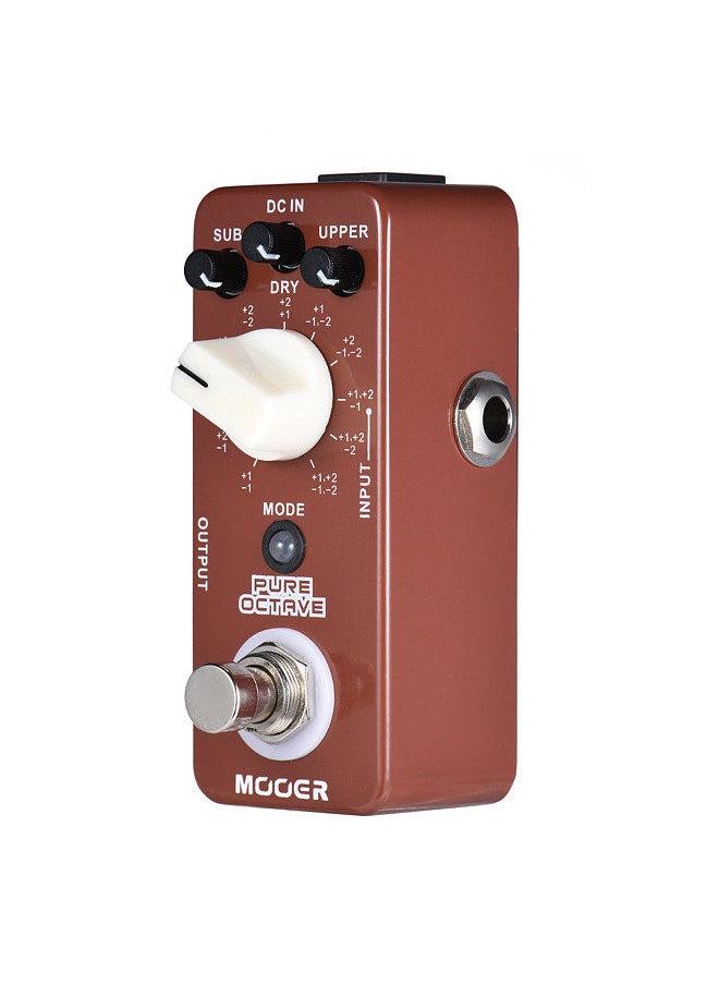 Mooer - PURE OCTAVE Mini Octave Guitar Effect Pedal 11 Octave Modes True Bypass Full Metal Shell - Image 1