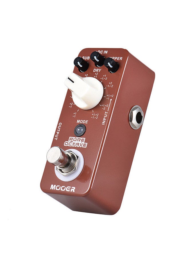Mooer - PURE OCTAVE Mini Octave Guitar Effect Pedal 11 Octave Modes True Bypass Full Metal Shell - Image 1