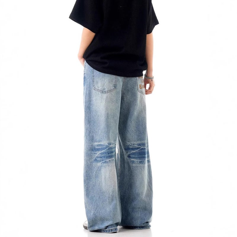 Unisex Casual Daily Denim Jeans - Image 3