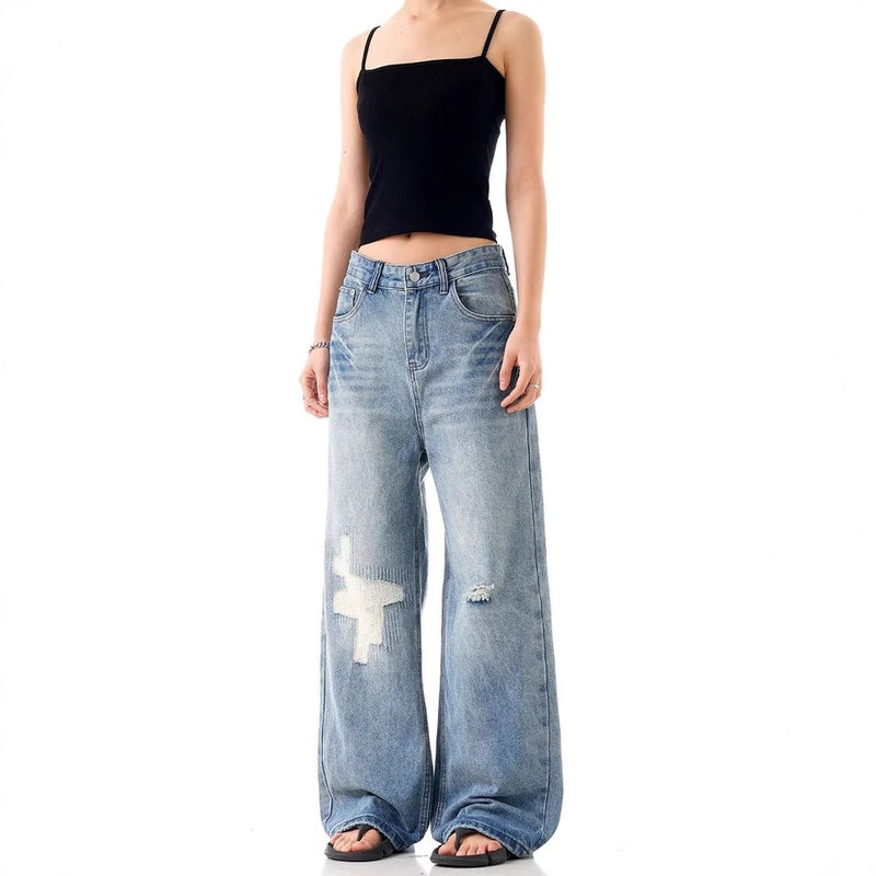 Unisex Casual Daily Denim Jeans - Image 5