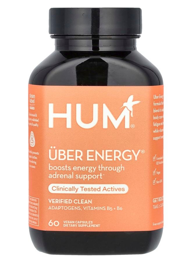Hum Nutrition - Uber Energy 60 Vegan Capsules - Image 1