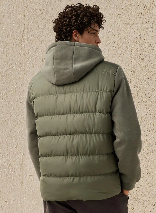 Kappa  Kappa Men Regular Hooded Puffer Jacket for Men | Best Price UAE