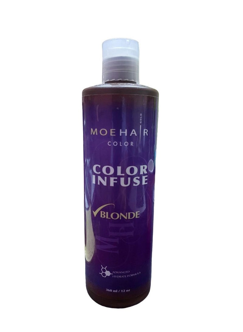 MoeHair Color Infuse Blonde 360 ml - Made in USA - Image 1