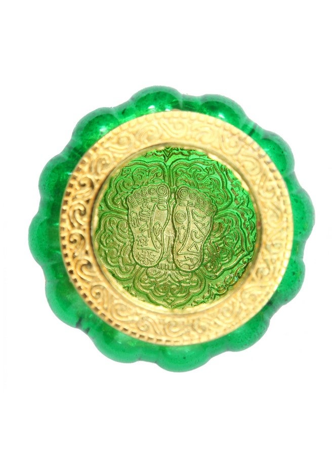 anciently وعاء كوبر لاكشمي القديم | وعاء لاكشمي كوبر | وعاء أكشايا | وعاء كوبر باللون الأخضر، زجاج مقوى، 1 قطعة - Image 3