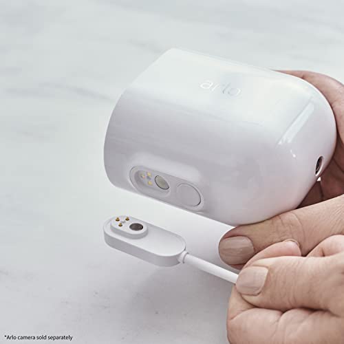 Arlo Indoor Magnetic Charging Cable - Arlo Certified Accessory - 8 ft, Works with Arlo Pro 5S 2K, Pro 4, Pro 3, Pro 4 XL, Ultra 2, Ultra, Ultra 2 XL, Go 2 and Floodlight Cameras, White - VMA5000C - Image 4