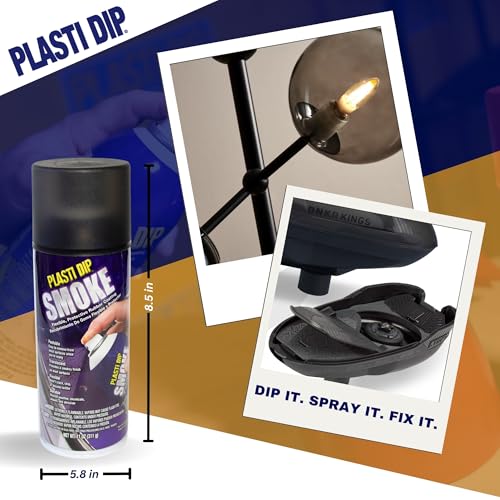 Plasti Dip Smoke 11 oz – Translucent Black-Gray Peelable Coating for Customization – Buildable Lens Tint Spray – Adjustable Shade from Gray to Black – Compatible Colors (6 Pack) - Image 5