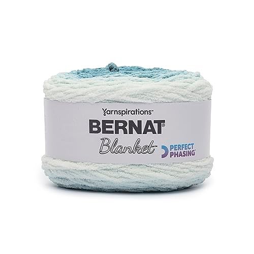 Bernat Blanket Perfect Phasing DEEP Teal Cake Yarn - 2 Pack of 10.56oz/299.37g - 100% Polyester - #6 Super Bulky - 220 Yards for Knitting, Crocheting, Crafts & Amigurumi - Image 2