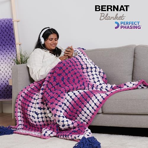 Bernat Blanket Perfect Phasing DEEP Teal Cake Yarn - 2 Pack of 10.56oz/299.37g - 100% Polyester - #6 Super Bulky - 220 Yards for Knitting, Crocheting, Crafts & Amigurumi - Image 5