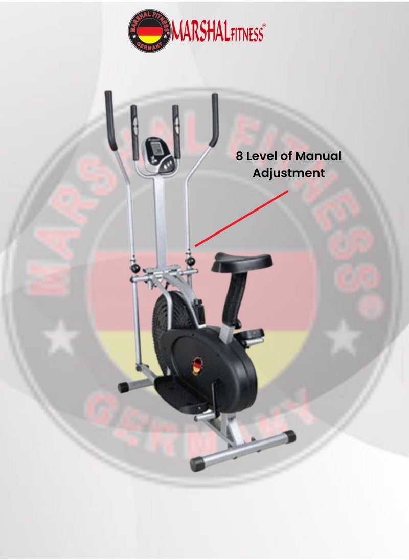 Marshal Fitness - دراجة تمارين رياضية بيضاوية 2 في 1 من Orbitrack مزودة بوظائف الكمبيوتر - Image 1