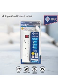Hi Max Multipurpose 2990W Power Cord Extension 50/60Hz - 3 Meters With Fused & Anti-Fire Protection SH31601  - Image 1