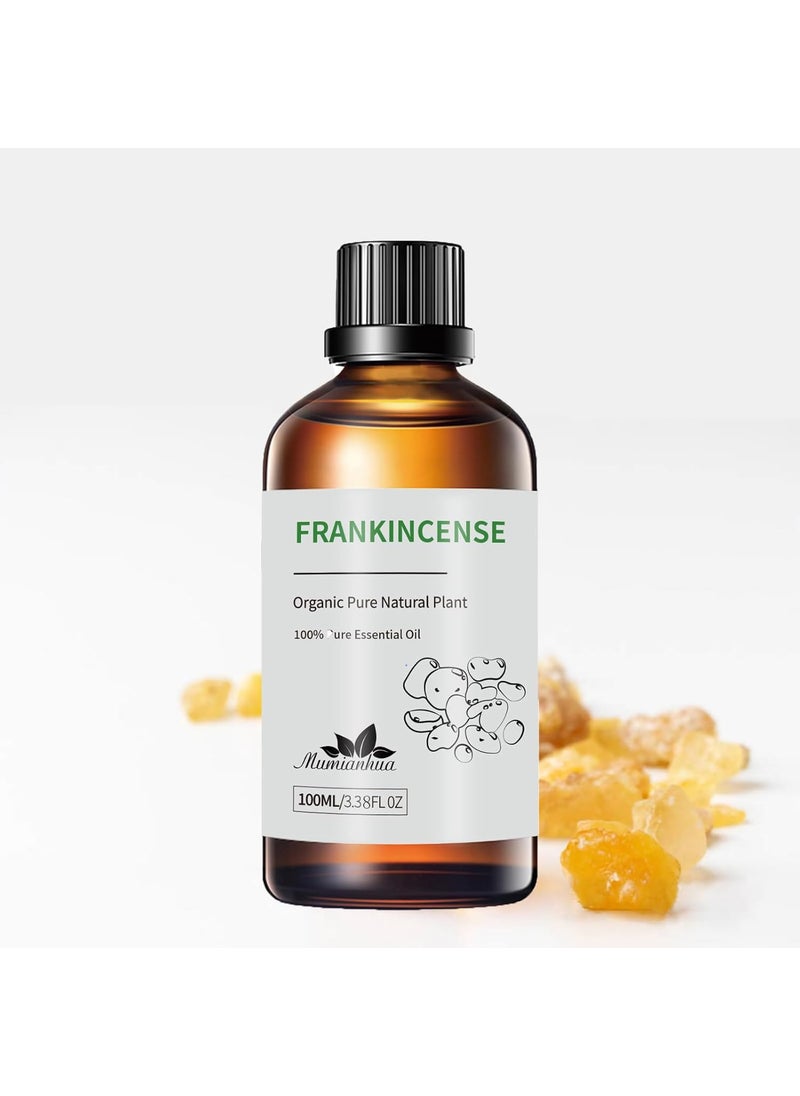 Mumianhua Mumianhua Frankincense Essential Oil Therapeutic Grade for Skin Care, Aromatherapy & Candle Making, Pure Resin Oil 3.38oz 
