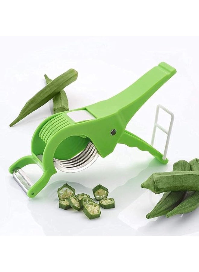 بروماس قاطع خضروات وفواكه مع مقشرة – شفرة حادة، قبضة مريحة، أداة تقطيع سريعة - Image 2