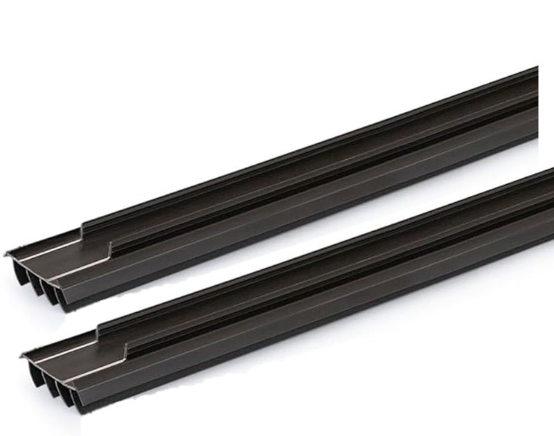 Barzen 36 KerfStyle Vinyl Door Bottom Seal with Fins Replacement Weatherstrip for Exterior Doors Draft Stopper Fits 78 Kerf Slot Easy Slidein Install 2 Pack - Image 2