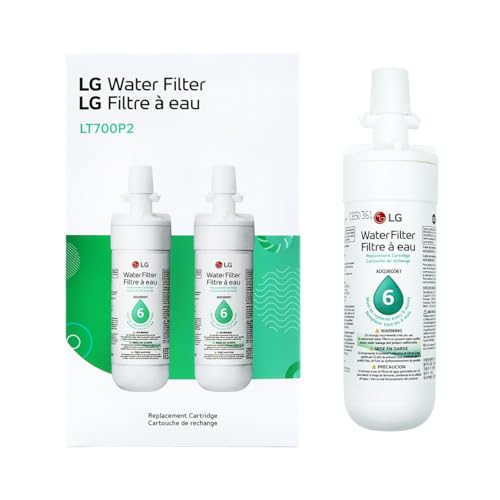 LG LT700P2 6-Month / 200 Gallon Refrigerator Replacement Water Filter, 2 Count (Pack of 1), White - Image 2