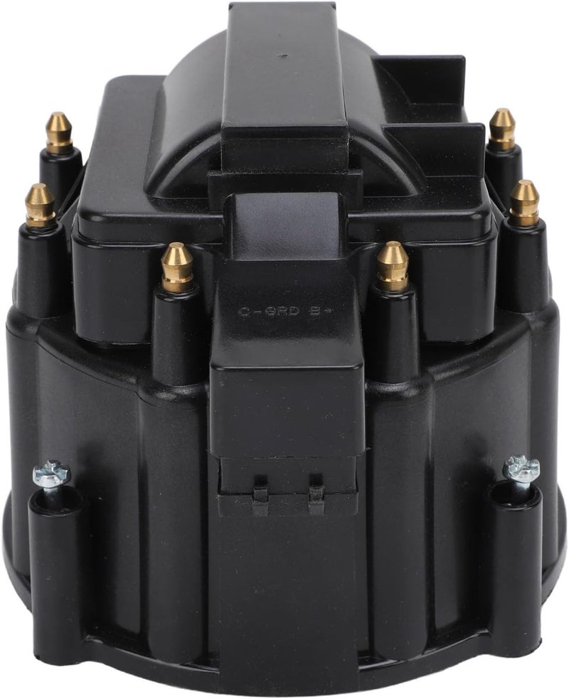 Large Distributor Cap Rotor Kit Replacement for K549 SBC 283 305 307 327 350 400 454 396 427, HEI Ignition System Tune Up Assembly with Brass Terminals for V8 Engines (Black) - Image 3