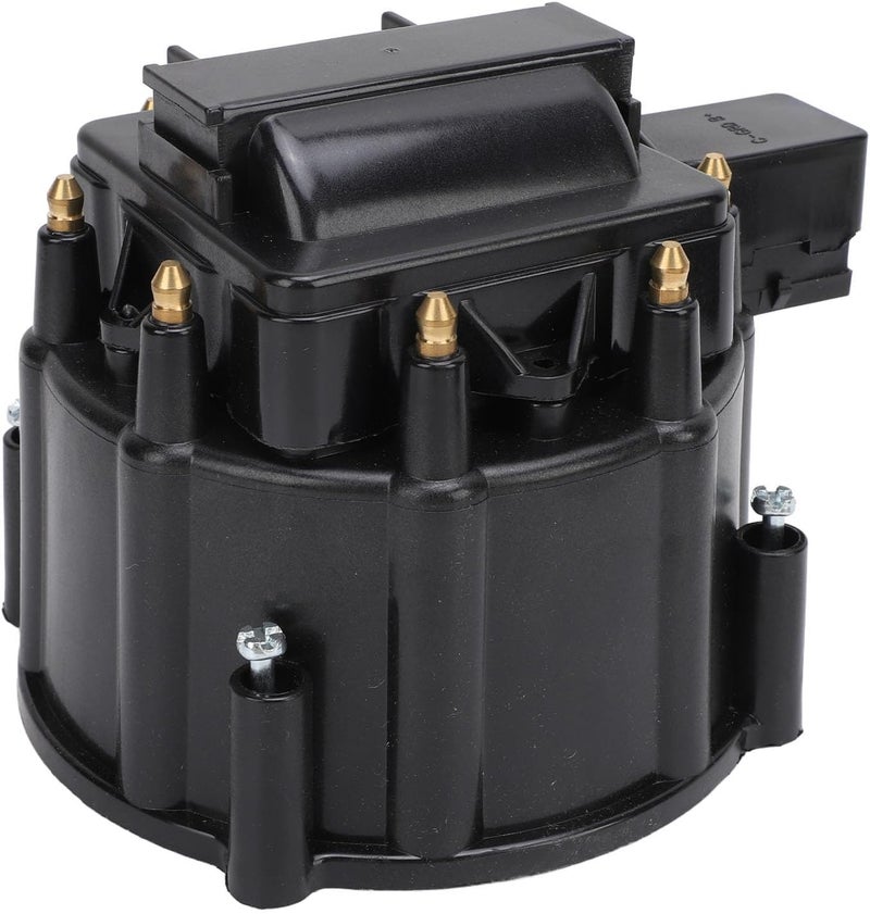 Large Distributor Cap Rotor Kit Replacement for K549 SBC 283 305 307 327 350 400 454 396 427, HEI Ignition System Tune Up Assembly with Brass Terminals for V8 Engines (Black) - Image 5