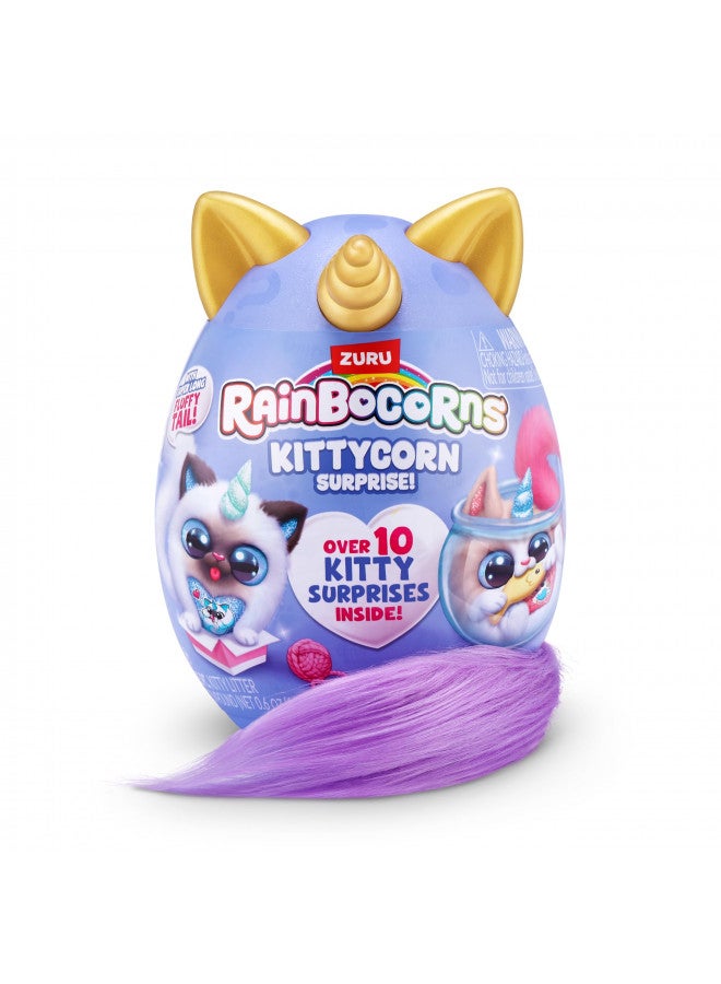 Rainbocorns Kittycorn Surprise Series 3 (Ragamuffin) by ZURU, Plush Toy, Collectible Plush Stuffed Animal, Slime, Surprise Eggs for Girls - Image 2