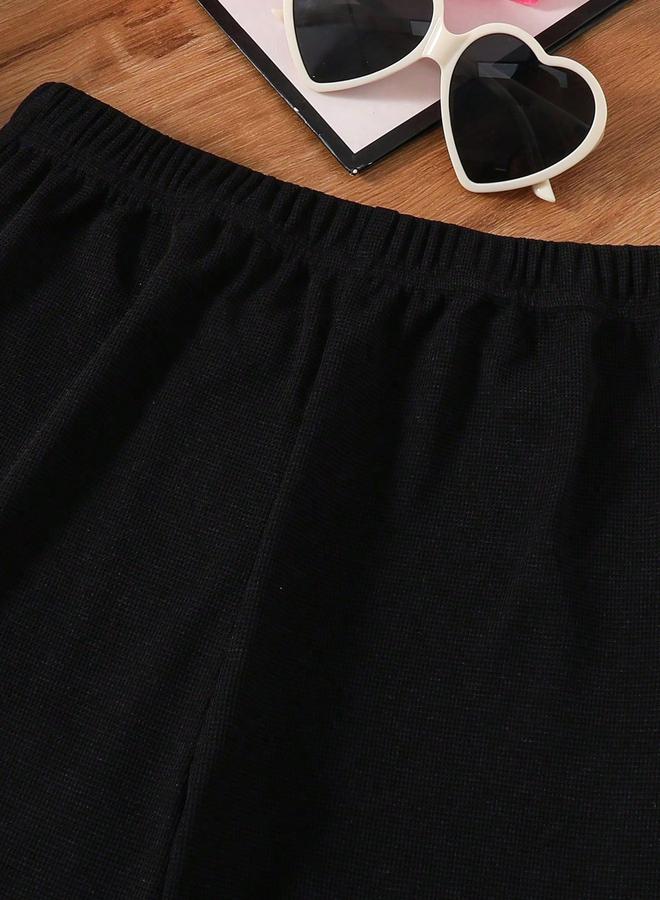 Take Two Teens Flounce Hem Top and Flare Pants Set - Image 5