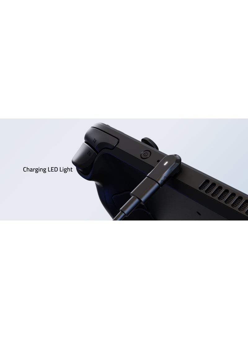 سينتيك محول Syntech زاوية قائمة 90 درجة (ذكر إلى أنثى USB-C) - حزمة من قطعتين - يدعم شحن 100 واط و USB 4.0 - لمختلف الأجهزة مثل Steam Deck, Switch, لابتوب, تابلت, وهواتف تايب C - Image 2