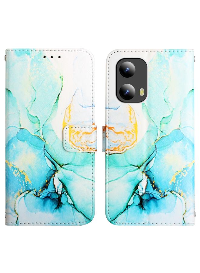 اس-توب جراب لهاتف Motorola Moto G Play 5G 2024 PT003 جراب هاتف جلدي قابل للطي بنمط رخامي - Image 3