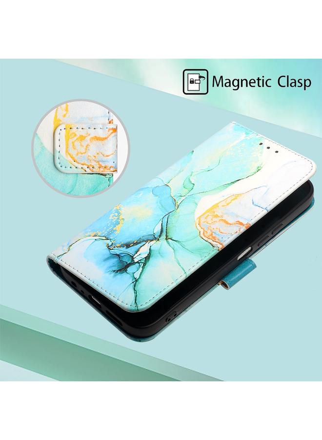 اس-توب جراب لهاتف Motorola Moto G Play 5G 2024 PT003 جراب هاتف جلدي قابل للطي بنمط رخامي - Image 2