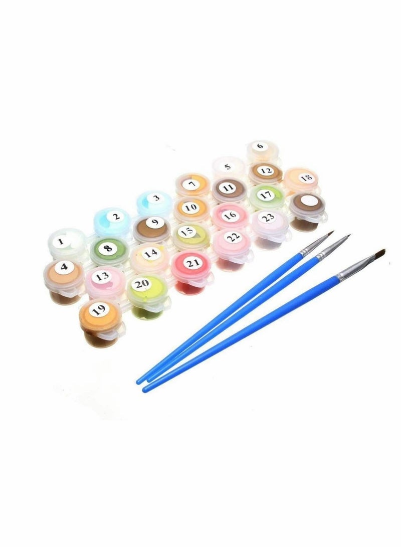 KASTWAVE Paint By Numbers For Kids, Adult and Beginners  Diy Digital Large Living Room Bedroom Animal Coloring Decorative Paintings Pure Hand-Painted Oil Painting Color Lion Frameless 16 x 20 inch - Image 4