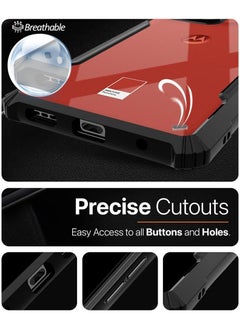 Case Up Case For Motorola Edge 50 Neo Crystal Clear Tactical Back Cover Case With 360 Degree Protection, Shockproof Bumper Protective Phone Cover, Anti-Scratch Hard PC Back (Clear)  - Image 4