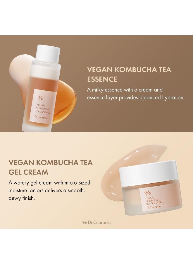 Dr. Ceuracle Vegan Kombucha Tea Beginning Set |Hydrating & Nourishing Skincare Kit | With Kombucha Essence 50ml + Gel Cream 30g - Image 4
