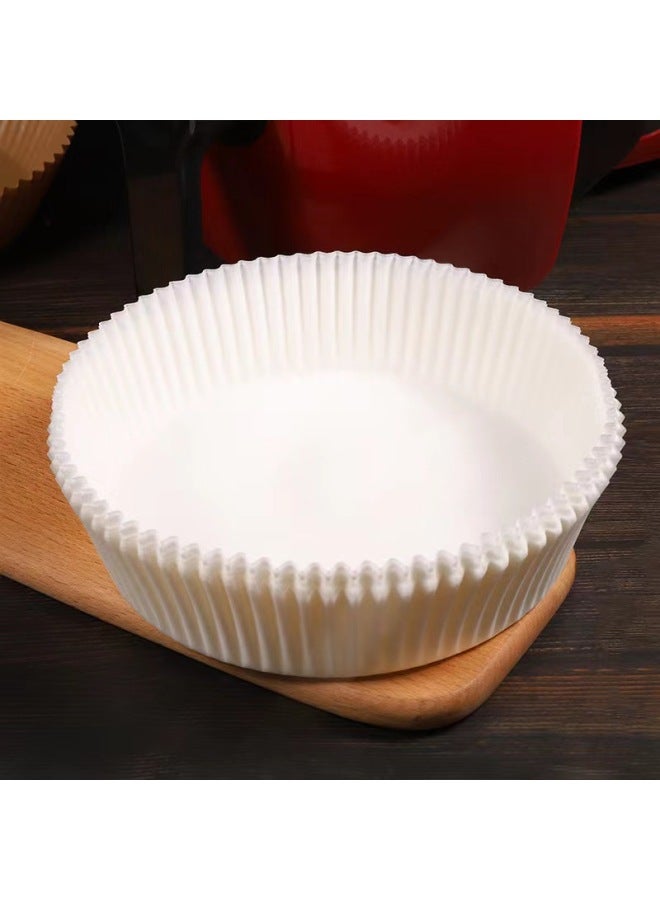 Air Fryer Silicone Oil Paper Plate Baking Pan Household High Temperature Resistant Oil-Absorbing Paper Food Grade Special Paper Round Baking Paper