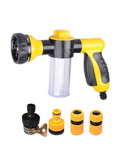 Multi-function 8 Patterns Foam Water Sprayer with 4 Water Pipe Joints for Car Cleaning Washing