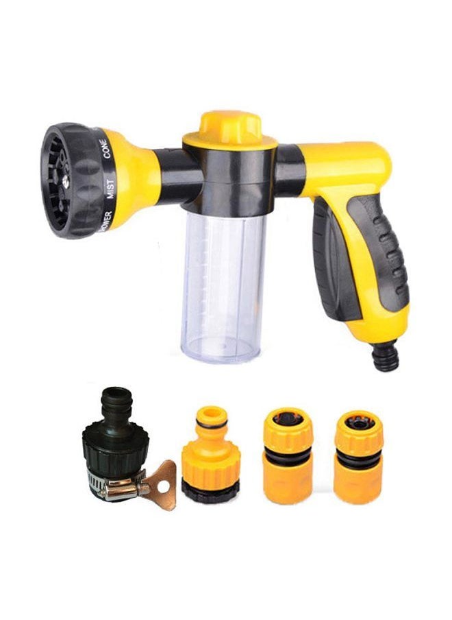 Generic - Multi-function 8 Patterns Foam Water Sprayer with 4 Water Pipe Joints for Car Cleaning Washing - Image 1