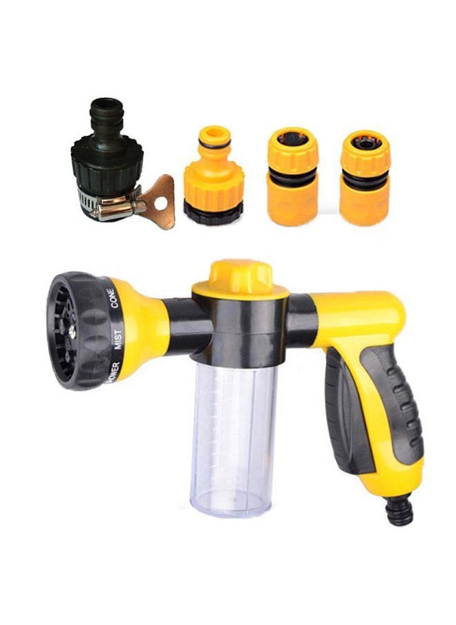 Generic - Multi-function 8 Patterns Foam Water Sprayer with 4 Water Pipe Joints for Car Cleaning Washing - Image 1