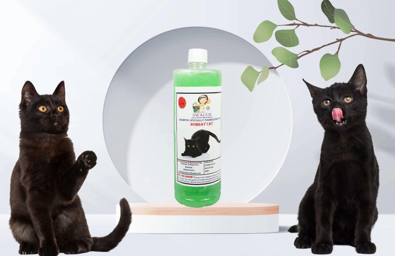 SWACCH Shampoo Specially FORMULATED for Bombay Cat (1 Litre) Neem Alovera - Image 1