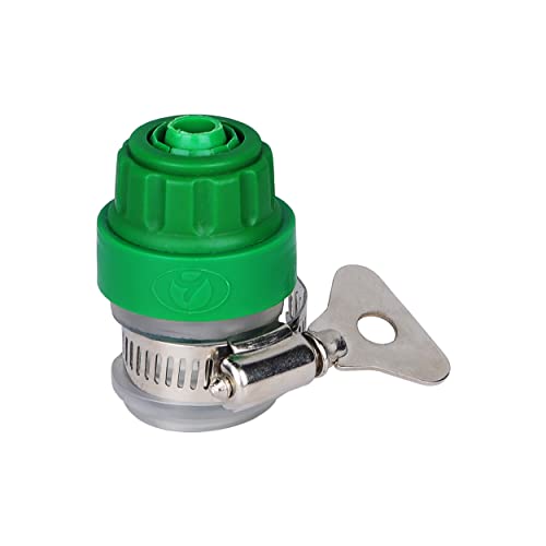 Garbnoire Heavy Duty Hose Pipe Fitting Standard Size 1/2'' Tap Connector for Garden Water Pipe,Car,Bike Washing Accessories|Universal Adjustable Adapter Suitable Connecting Hose Pipe Green(Pack of 2) - Image 3