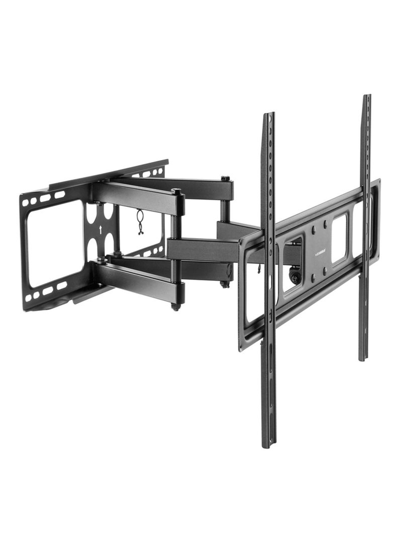 ستارجولد دعامة تثبيت على الحائط للتلفزيون ذات الحركة الكاملة شديدة التحمل تناسب شاشة تلفزيون LCD منحنية مقاس 32 بوصة - 75 بوصة باللون الأسود - Image 1