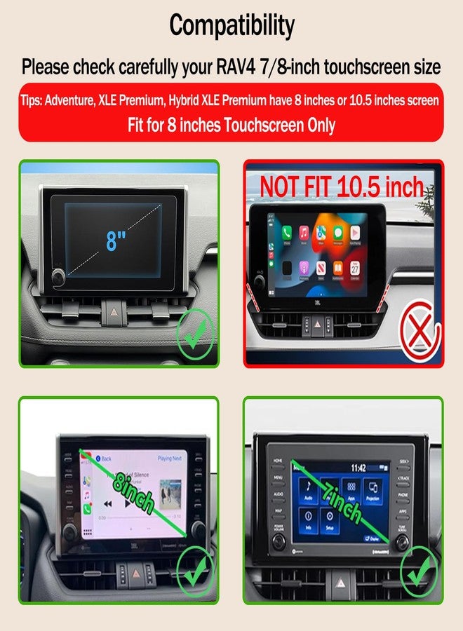 Hesanzol Car Phone Holder for Toyota RAV4 2019-2025 Accessories, 360° Rotation Cell Phone Mount Compatible with MagSafe, Only Fits 7/8-Inch Screen - Image 3