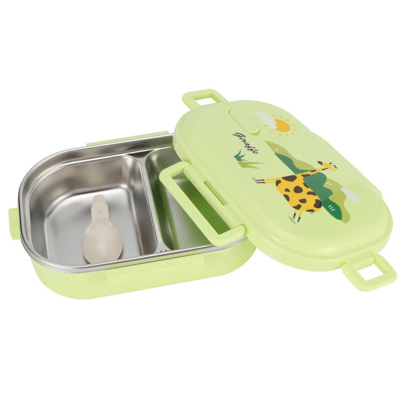 Insulated Lunch Box: 304 Stainless Steel & PP Food‑Grade Material, Compartment Design - Leak‑Proof Silicone Seal, Bento Box for Kids School & Home Use - Image 5