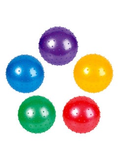 Rhode Island Novelty 7 Inch Knobby Balls Assorted Colors, 5 Pack  - Image 1