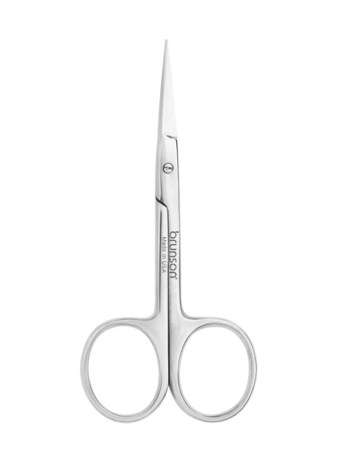 brunson Stainless Steel Point Cuticle Scissor curved cuticle & nail scissor for manicure pedicure for professional finger & toe nail care BSCS06  - Image 1