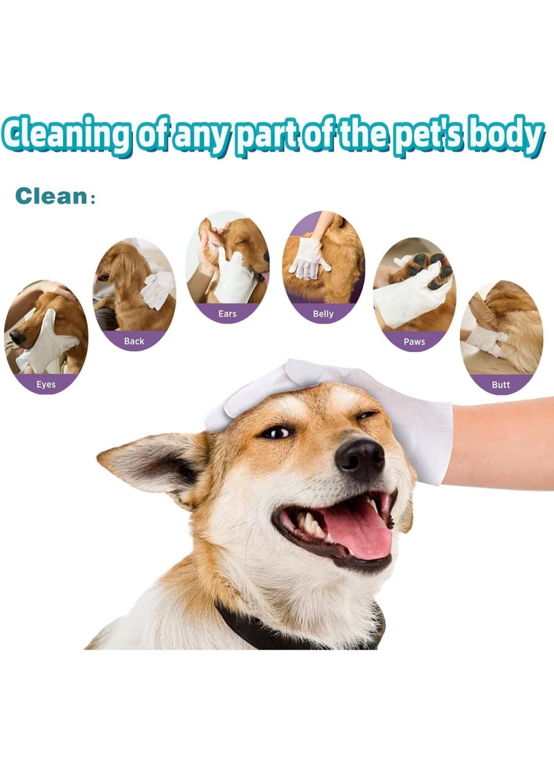 Coodipet Mumoo Bear Dog Grooming Wipes - Herbal Dog Cleaning & Deodorizing Wipes for Paws, Body & Hips, Great for Puppies & Adults - Fragrance Free, Vet Recommended (10 pcs) - Image 3