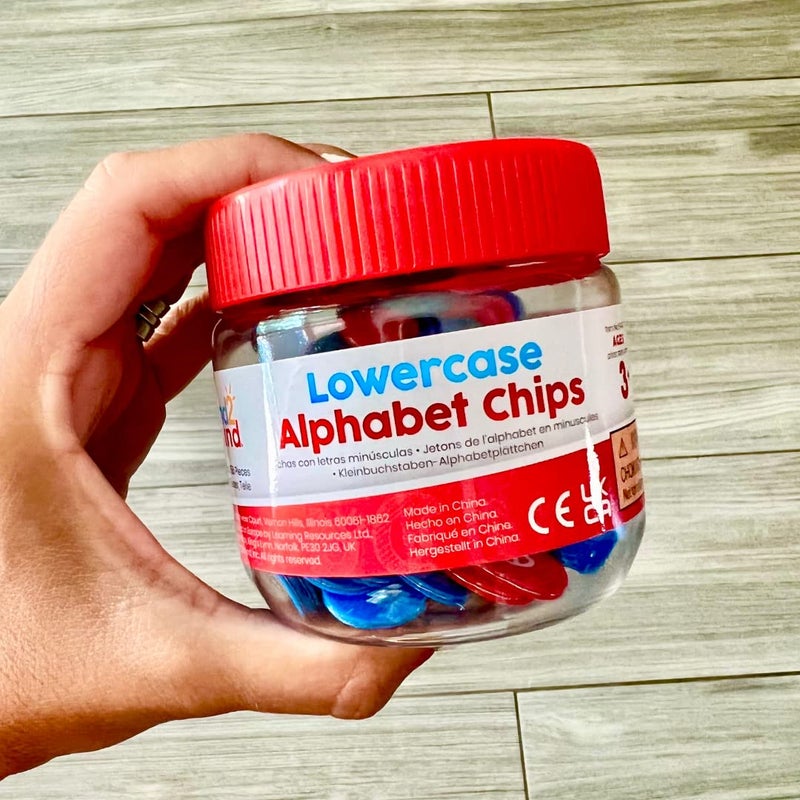 hand2mind hand2mind Lowercase Alphabet Chips, Toddler Learning Letters for Spelling, Learn to Spell for Kids, Reading Tools for Kids, Science of Reading Manipulatives, Teaching Supplies Kindergarten - Image 4