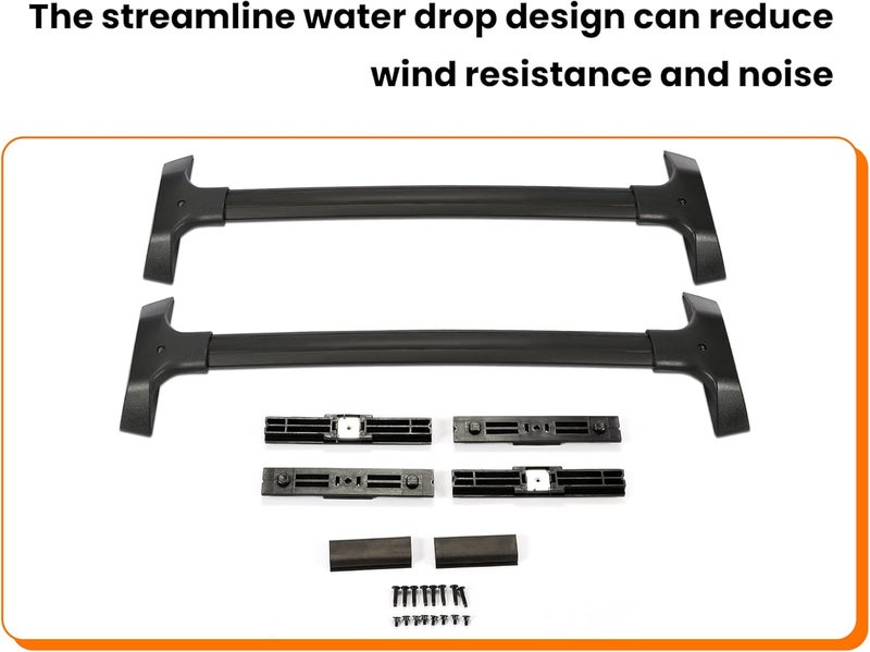 ECOTRIC Aluminum Roof Rack Cross Bars for 2009-2017 Chevy Traverse - Luggage Cargo Carrier (1 Pair) - Image 5